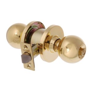 Metro Privacy Knob Set Fire Rated 60Mm Polished Brass Ea3130Pb60 Knob Sets