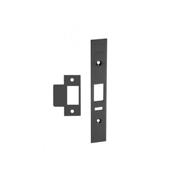 Ms2602 Mortice Lock Face Plate Kit Satin Black Ms2Fpkblk Black Door Hardware