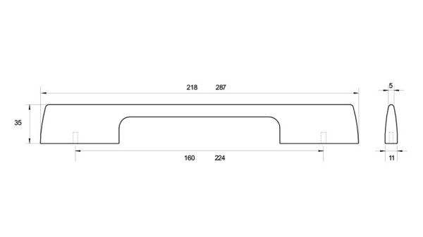 New Aero Cabinet Handle – Available In Various Finishes And Sizes Cabinet Hardware