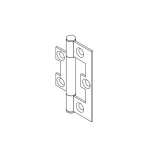 Non Mortice Stainless Steel Hinge 282Ss For Top Hung Interior Folding Panel Bifold & Sliding Door Hardware