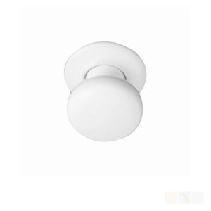 Northcote China Knob Furn On Rose 58Mm – Available In Various Finishes Cabinet Hardware