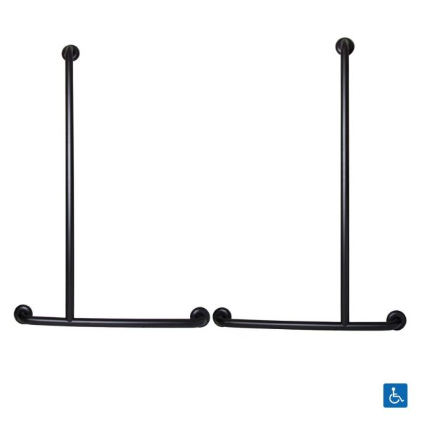 Offset Shower Grab Rail – Available In Various Handing Bathroom Accessories