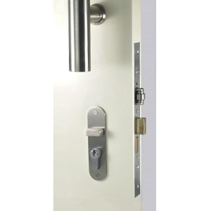 Ozi 3 Roller Mortice Door Lock Combo Radius Crl-804-Ol-Rad-Ss Left Hand Locks & Accessories