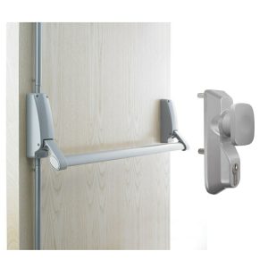 Panic Bar B376E-D/Se Single Door With Outside Trim Knob W/ Cylinder 1413/Ke Commercial Door Hardware