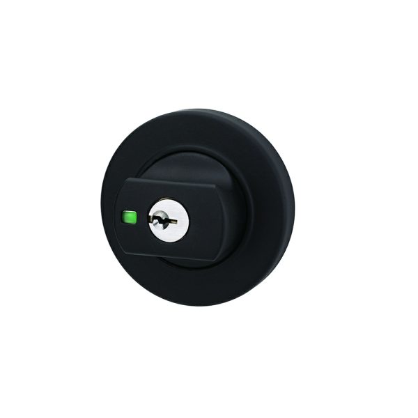 Paradigm Deadbolt Round Rose Matte Black 005/B1Mbkdp Black Door Hardware