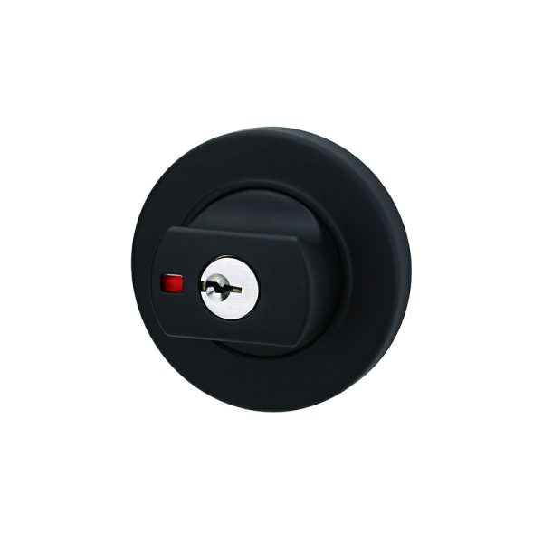 Paradigm Deadbolt Round Rose Matte Black 005/B1Mbkdp Black Door Hardware