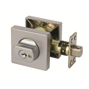 Paradigm Double Cylinder Deadbolt Square Brushed Satin Chrome 005B2Lscdp Deadlocks & Night Latches