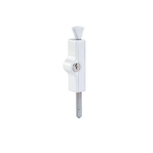 Patio Bolt White Sliding Door Lock Keyed Alike W2206316D5 Door Hardware