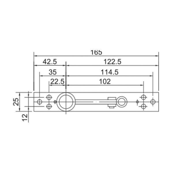 Pivot Set Light Duty 80Kg Satin Stainless Steel B2800/Ps Door Hardware