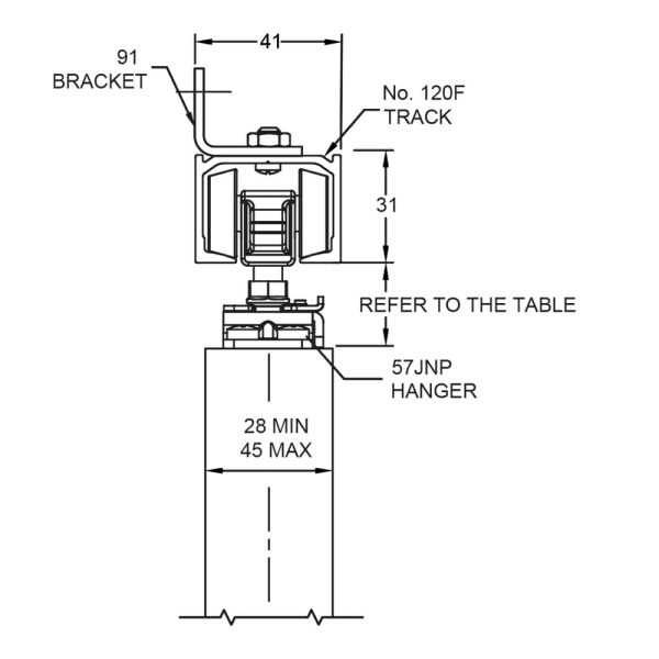 Quick Run 120 Top Track 3000Mm Surface Mount Kit Qr120Kit1 *Track System Only* Bifold & Sliding Door Hardware