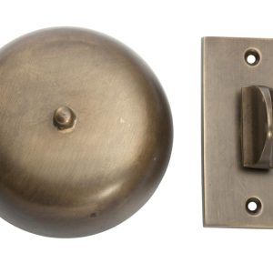 Restocking Soon: Eta Early November – 5515Ab Turn Bell Antique Brass Door Bells & Knockers