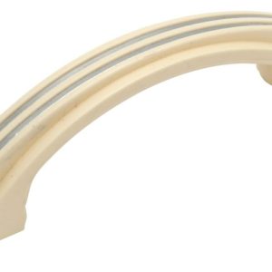 Restocking Soon: Eta Early September – 3106 Deco Pull Handle Ivory Plastic 130X20Mm Cabinet Hardware