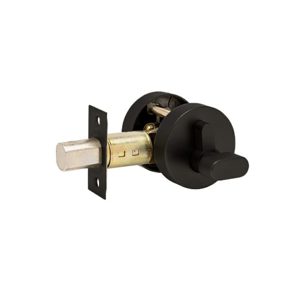 Restocking Soon: Eta End September – Zanda Jura Elite Round Slimline Single Cylinder Deadbolt Matt Black 9060.Blk Deadlock Cylinders & Accessories