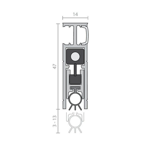 Rp35Si Automatic Door Bottom Seals – Available In Various Finishes & Sizes Dda Disabled Compliant