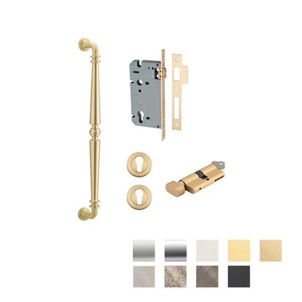 Sarlat Door Pull Handle Entrance Kit Key/Thumb 450Mm – Available In Various Finishes Door Hardware