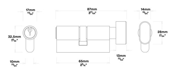 Sarlat Door Pull Handle Entrance Kit Key/Thumb 450Mm – Available In Various Finishes Door Hardware