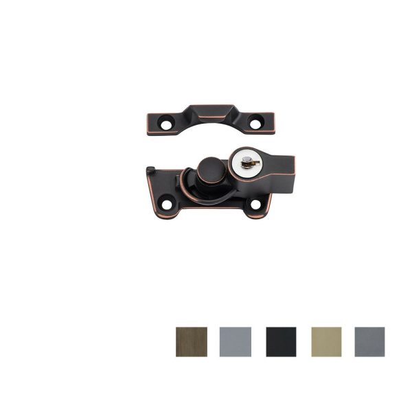 Sash Fastener Locking Key Operated – Available In Various Finishes Window Fasteners