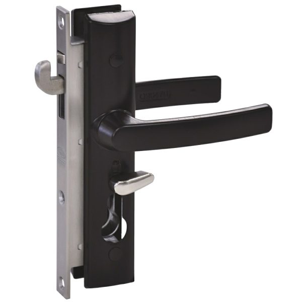 Security Screen Door Lock Black W/ Cylinder 8654Blkc Black Door Hardware