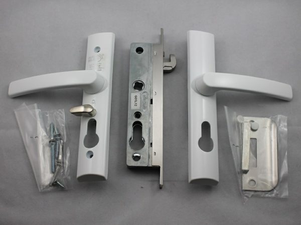 Security Screen Door Lock White W/ Cylinder 8654Whc Locks & Accessories