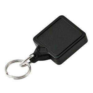 Self Retracting Reel Mini Square Swivel Clip 914Mm Black Kbmbs Keys & Key Accessories