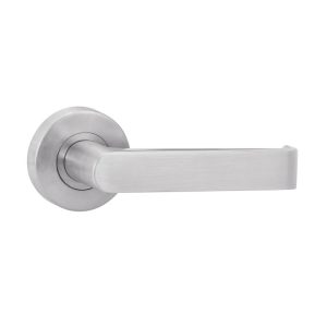 Simplicity S1 Door Lever Handle On Round Rose Stainless Steel Ysh1/S1Nlss – Customise To Your Needs Dda Disabled Compliant