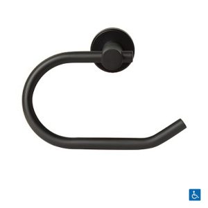 Single Toilet Roll Holder Concealed Fix Matt Black Ml2707_Designer Bathroom Accessories