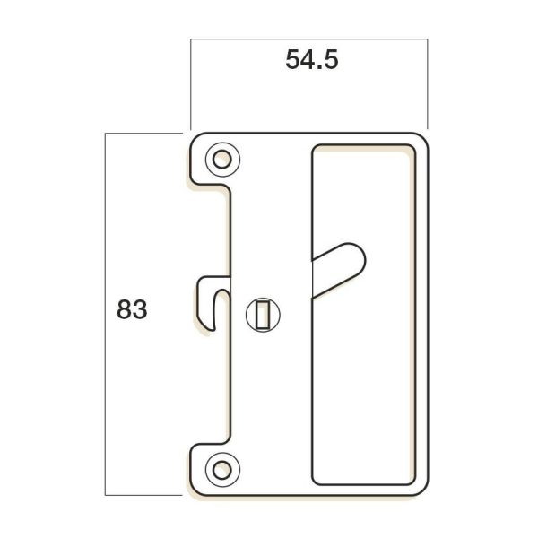 Sliding Screen Door Latch Bass Internal Black W821317 Black Door Hardware