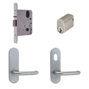 Storeroom Door Pack 3572 Mortice Lock W/ Handles Round Commercial Door Hardware