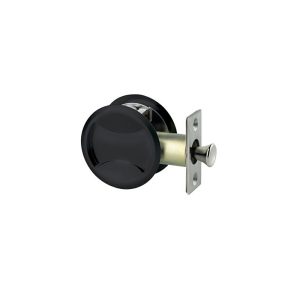 Symmetry Round Cavity Sliding Door Passage Set Dp Matt Black 7450Mbkdp Black Door Hardware