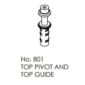 Top Pivot Guide 801 For Bifold 16Kg Top Guided Interior Bi-Folding Panels Bifold & Sliding Door Hardware