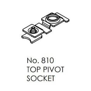 Top Pivot Socket 810 For Bifold 16Kg Top Guided Interior Bi-Folding Panels Door Hardware