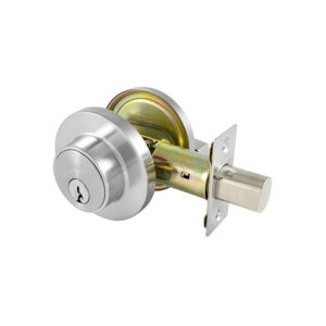 Tradepro Cass Single Cylinder Deadbolt Satin Chrome 1445Procassc Deadlock Cylinders & Accessories