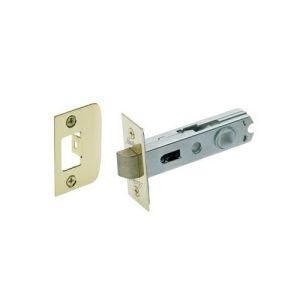 Tubular Latch 481Pbs 70Mm Backset Dual Sprung Polished Brass Latches & Bolts