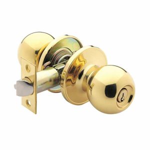 Urban Door Knob Entrance Set Tie Bolt Fixing Polished Brass Brt3700B Knob Sets