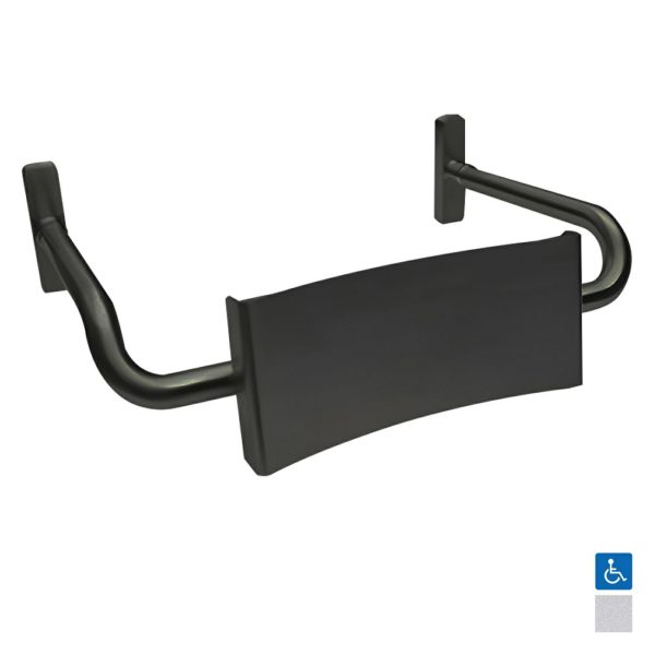 Vandal Proof Curved Rail Backrest – Available In Various Finishes Bathroom Accessories