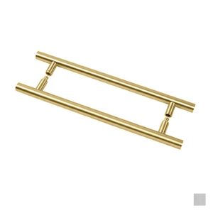 Vienne Tube Door Pull – Available In Satin Stainless Steel And Satin Brass Door Hardware