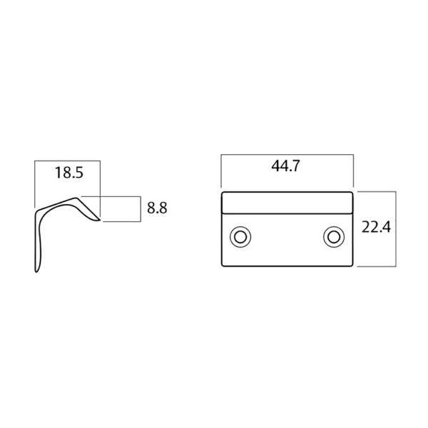 Window Sash Lift Polished Chrome L384-45Cpdp *Pair * Window Hardware