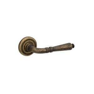 Zanda Balmain Door Lever Handle On Round Rose – Available In Passage And Entrance Set Brass Door Handles