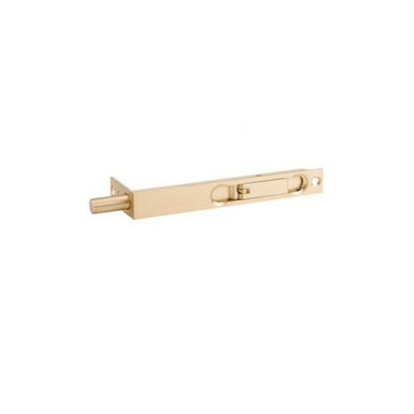 Zanda Flush Bolt 152 X 19Mm – 25Mm Throw Satin Brass 10423Sb Door Hardware