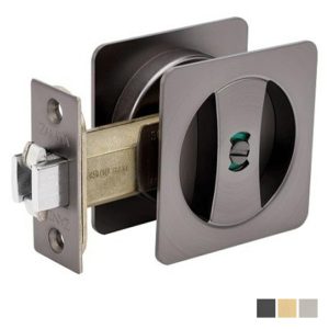 Zanda Square Cavity Slider Privacy Set – Available In Various Finishes Cavity Sliding Door Hardware