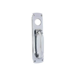 1299Cp Deco Pull Handle / Knocker Cylinder Hole Polished Chrome 240X60Mm Door Bells & Knockers