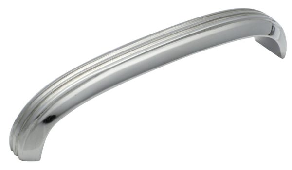 3446Cp Deco Pull Handle Polished Chrome 125X20Mm Cabinet Hardware