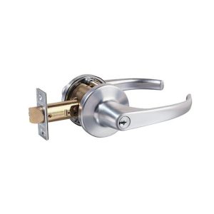 930 Series Glass Door Lever Set Satin Chrome Fire Rated Kd 934Sc Bathroom Door Hardware